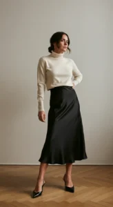 20 Satin Skirt Outfit Ideas for Luxurious Fashion