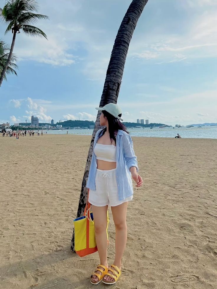 Striped Shirt and Linen Shorts